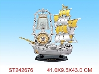ST242676 - 帆船台灯钟
