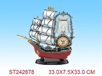 ST242678 - 帆船台灯钟