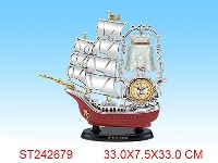 ST242679 - 帆船台灯钟