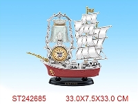 ST242685 - 帆船台灯钟