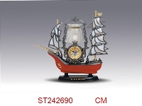ST242690 - 帆船台灯钟