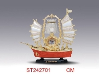 ST242701 - 帆船台灯钟