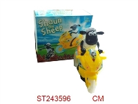 ST243596 - 小羊肖恩万向摩托车带灯光音乐