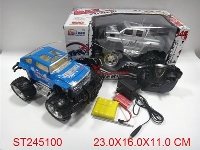 ST245100 - 1：18四通灯光遥控越野车（包电）
