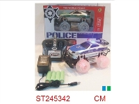 ST245342 - 1:24四通越野警车系列明轮带闪灯、带警声、包电