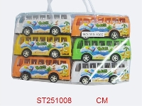ST251008 - 四色沙滩回力巴士车（6只庄）