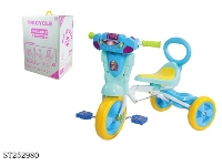 ST252980 - 可折叠脚踏车带灯光音乐 粉红/蓝2色混装