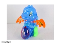 ST253122 - PULL LINE TRANSPARENT DRAGON CANDY TOY