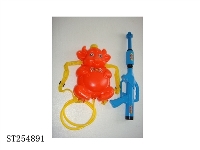 ST254891 - 环保饮料瓶水枪+牛背包 蓝 红