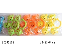 ST255158 - 铃鼓(3粒摇籽)橙黄绿三色混装 