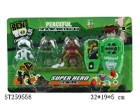 ST259558 - 第六代BEN10三只BEN10公仔带音乐手机