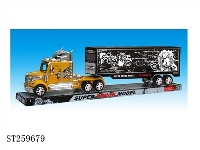 ST259679 - 惯性拖头货柜车（3色混装）