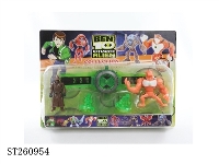 ST260954 - 声光BEN10手表+公仔（4款）