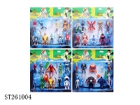 ST261004 - 4吋BEN10公仔10只+配件(4款)