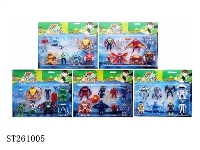 ST261005 - 4吋BEN10公仔8只+配件(5款)