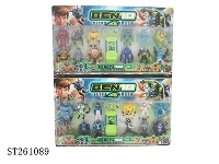 ST261089 - 3吋BEN10公仔12只+手机发射器（2款）