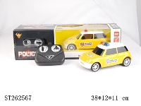 ST262567 - 1：24黄色警车（带警笛音乐声）遥控车