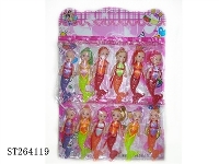 ST264119 - 3.5 INCH SOLID BODY MERMAID WITH HARD TAIL (12 PCS)