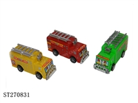 ST270831 - PULL BACK FIRE ENGINE (CANDY TOY)