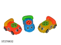 ST270832 - PULL BACK PHONE CAR (CANDY TOY)