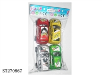 ST270867 - 8CM SLIDING CAR 4PCS 4C