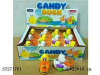 ST271761 - PULL BACK DUCK CANDY TOY(MIXED 2 COLORS)