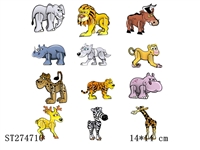 ST274710 - CARTOON ANIMAL (3D PUZZLE) (MIXED 12 KINDS)