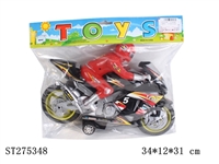 ST275348 - FRICTION MOTOCYCLE WITH LIGHT & MUSIC (4 COLORS)