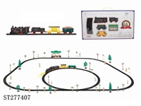 ST277407 - B/O CLASSIC RAIL TRIAN SET WITH BUS SHELTER & LIGHT /106PCS