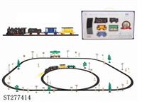 ST277414 - B/O CLASSIC RAIL TRIAN SET WITH BUS SHELTER & LIGHT /106PCS