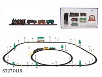 ST277415 - B/O CLASSIC RAIL TRIAN SET WITH BUS SHELTER & LIGHT /106PCS