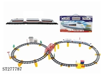 ST277787 - 电动立体轨道火车配天桥.过道站.大楼(84PCS)