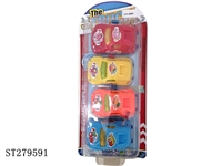 ST279591 - Pull back car 4pcs