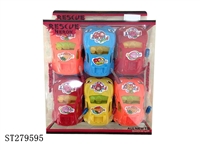 ST279595 - Pull back car 6pcs