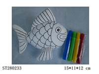 ST280233 - graffiti fish w/colored pens