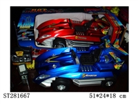 ST281667 - 4W R/C CAR WITH 6 FLASHING LIGHTS