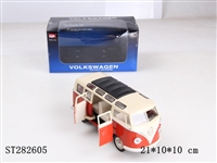 ST282605 - 1:24METAL PULL BACK CAR W/LIGHT、MUSIC