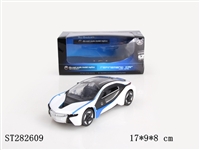 ST282609 - 1:32METAL PULL BACK CAR W/LIGHT、MUSIC