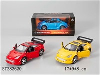 ST282620 - 1:32METAL PULL BACK CAR W/LIGHT、MUSIC