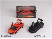 ST282626 - 1:32METAL PULL BACK CAR W/LIGHT、MUSIC
