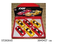 ST282645 - 1:30METAL PULL BACK CAR W/LIGHT、MUSIC