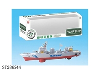 ST286244 - 3D MUSIC B/O WARSHIP W/LIGHTS