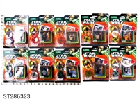 ST286323 - 1.5 INCH STAR WARS FIGURE + WEAPON + 5*CARD + ROTATOR WITH COVER + 1*INSTRUCTION (MIXED 10 KINDS)