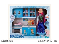 ST286735 - FROZEN KITCHEN PLAY SET WITH SOUND AND LIGHT (INCLUDE BATTERY)