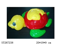 ST287238 - PULL BELL TURTLE ( THREE -COLOR MIX )