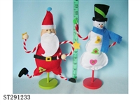 ST291233 - 圣老雪人木座饰 圣诞节工艺品
