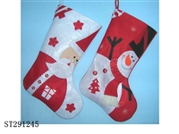 ST291245 - 红白老公公/雪人袜 圣诞节工艺品