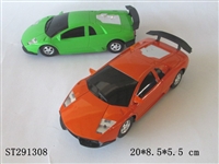 ST291308 - 1:24 SLIDING CAR (ORANGE/GREEN)