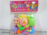 ST291425 - KID KITCHEN SET WITH DOLL