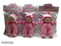 ST291542 - 10.5" COTTON DOLL WITH IC OF 4 SOUNDS